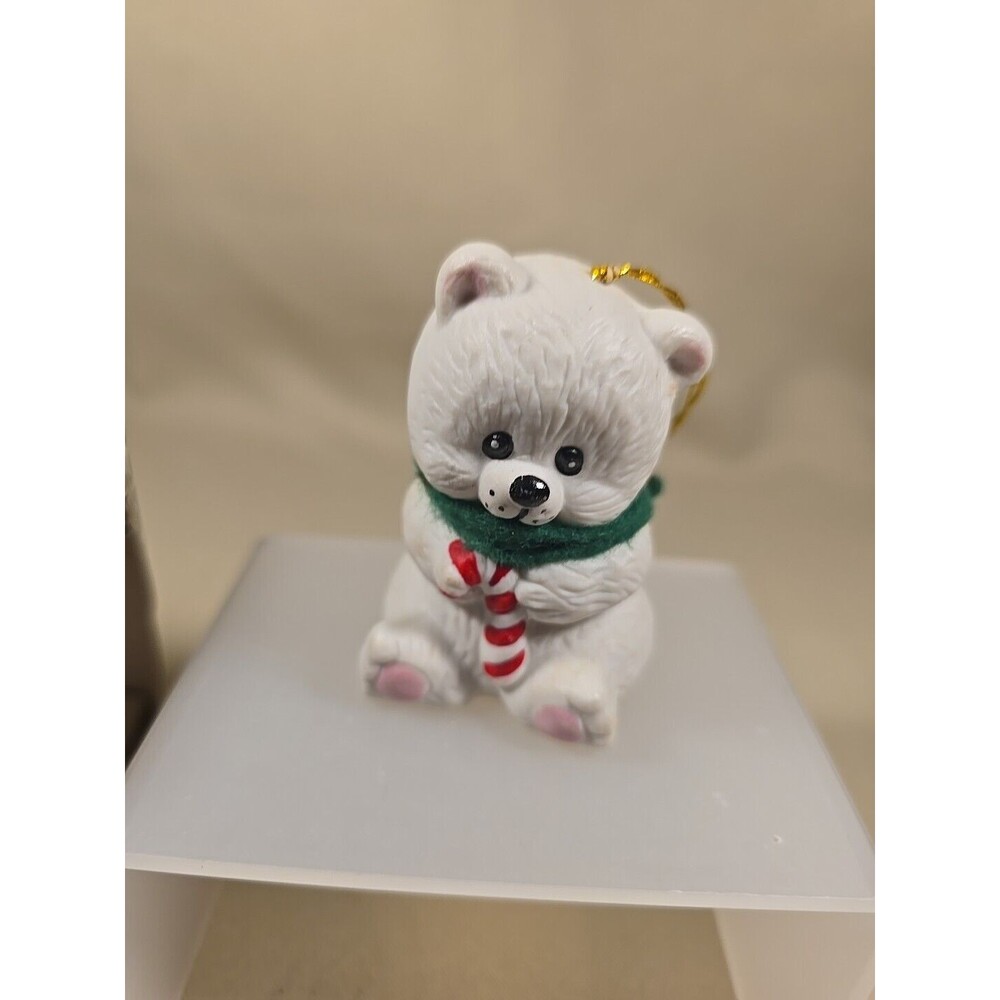 Lil Chimer Handpainted, Fine Bisque Porcelain Bear Bell 112404